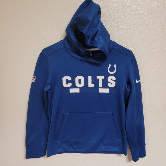 Nike NFL Apparel Blue Colts Pullover Hoodie - Picture 1 of 7